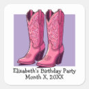 Search for cowgirl birthday party stickers Cowboy boots