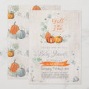 Search for our little pumpkin baby shower invitations Rustic