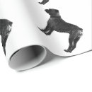 Search for dogs wrapping paper Black and white