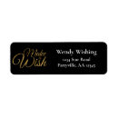 Search for happy birthday party return address labels Black