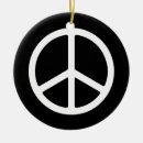 Search for peace sign christmas tree decorations Unique