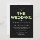 Search for letters wedding invitations Black