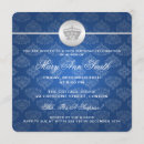 Search for royal blue damask invitations Crown