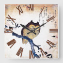 Search for vintage owl clocks Japanese