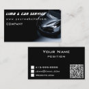 Search for black limousine business cards Automotive