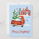 Search for trucking christmas cards Red and green