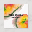 Search for abstract art business cards Watercolor