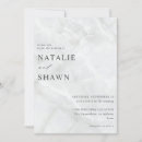 Search for marble wedding invitations White