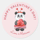 Search for valentine panda stickers Pink