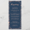 Search for blue and gold wedding menus Botanical