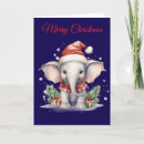Search for elephants christmas cards Winter