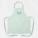 Search for green aprons Monogrammed