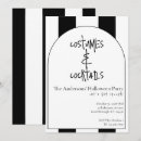 Search for cocktail halloween invitations Black and white