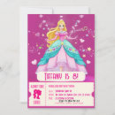 Search for doll birthday invitations Pink