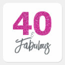 Search for forty is fabulous stickers Pink