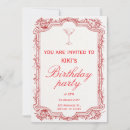 Search for illustration birthday invitations Red