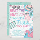 Search for swimsuit birthday invitations Cute