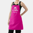 Search for royal crown aprons Pink