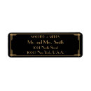 Search for gatsby wedding return address labels Gold