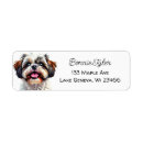 Search for shih tzu return address labels Cute
