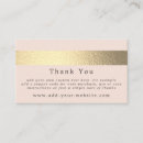 Search for chic thank you cards Gold foil