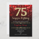 Search for 75th with diamonds birthday invitations Sparkle