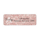 Search for pink glam return address labels Sparkle