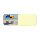 Search for beach chairs return address labels Vacation