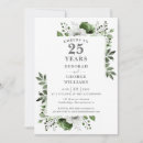Search for 25 years wedding anniversary invitations Floral