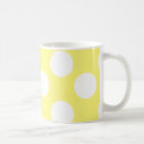 Search for yellow white polka dot mugs Modern