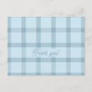 Search for blue plaid pattern postcards Classic