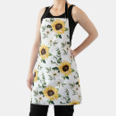 Search for sunflower aprons Watercolor sunflowers
