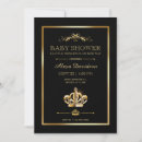 Search for queen baby shower invitations Gold