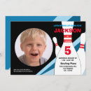 Search for photo bowling invitations Blue