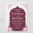 Search for pink and purple wedding invitations Typography