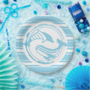 Search for dolphins paper plates Nautical