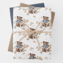 Search for brown teddy bear wrapping paper Blue