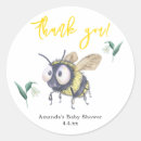Search for bee baby shower stickers Watercolor