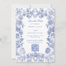 Search for blue floral save the dates Toile