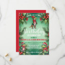 Search for santa birthday invitations Red and green