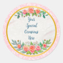 Search for floral frame stickers Birthday