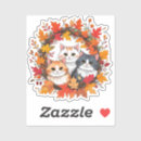Search for leaves wreath stickers Orange
