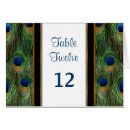 Search for peacock table cards Boho