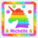 Search for rainbow bubbles stickers Unicorn