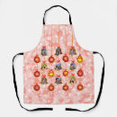 Search for red balls aprons Christmas pattern