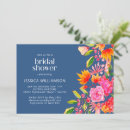 Search for blue and orange bridal shower invitations Watercolor