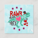 Search for valentines business cards T rex