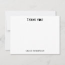 Search for kids thank you notes Black and white