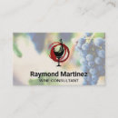 Search for grape vine business cards Red wine