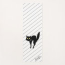 Search for cat yoga mats Black and white
